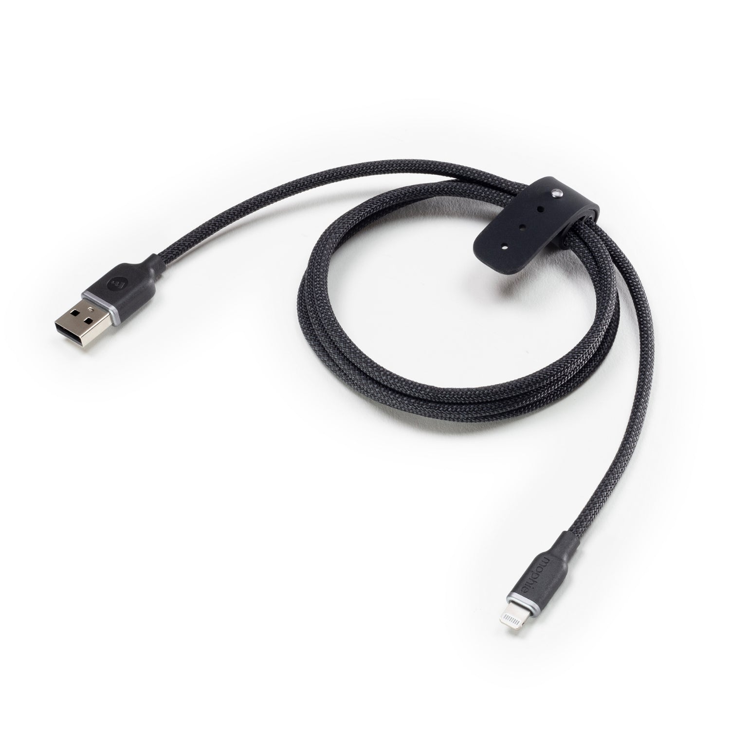Cable USB-A a Lightning 1.0 Mt trenzado Mophie negro