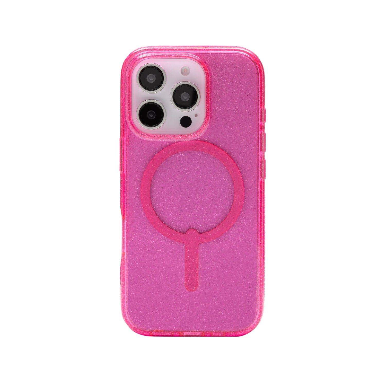 Funda Milan Snap Magsafe iPhone 16 Pro Zagg Rosa glitter