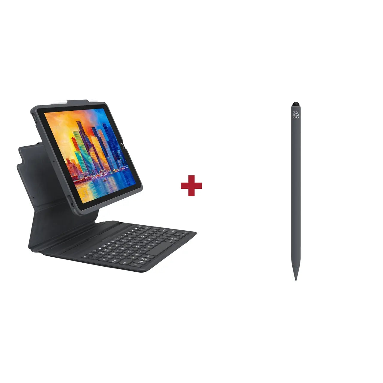 Combo Teclado con funda para iPad 10.2"  + Lápiz Stylus 2