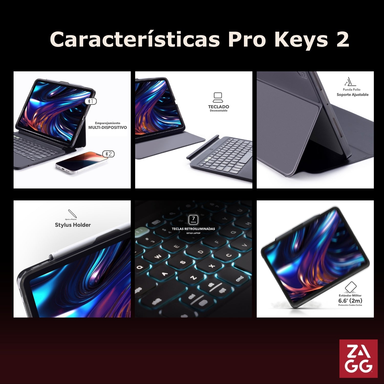 Teclado Pro Keys 2 iPad Pro 11 · ZAGG Chile – ZAGG CHILE