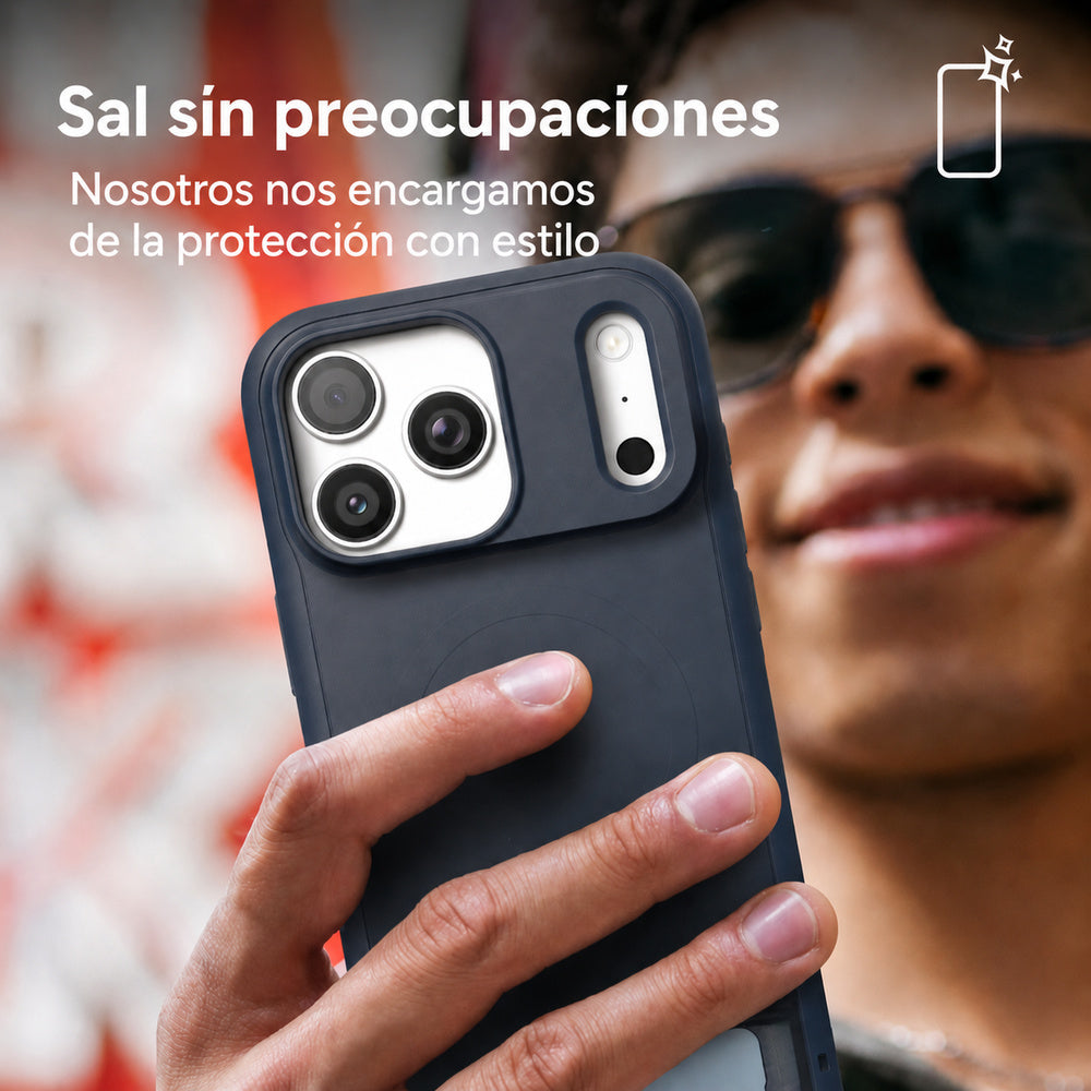 Carcasa Sedona Snap con Soporte para iPhone 18 Pro Azul Marino - 6
