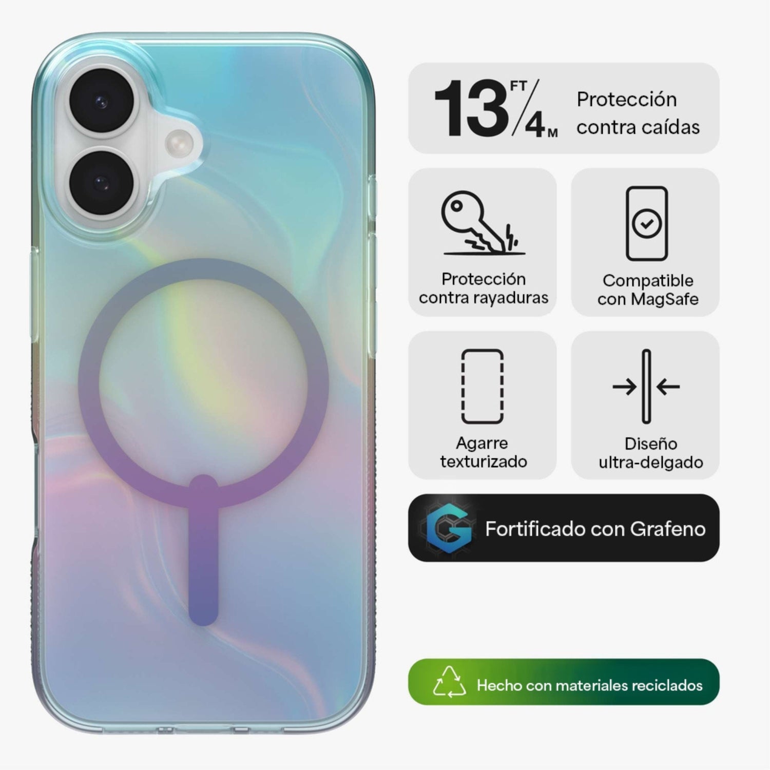 Carcasa Milan Snap para iPhone 17 Burbuja Iridiscente