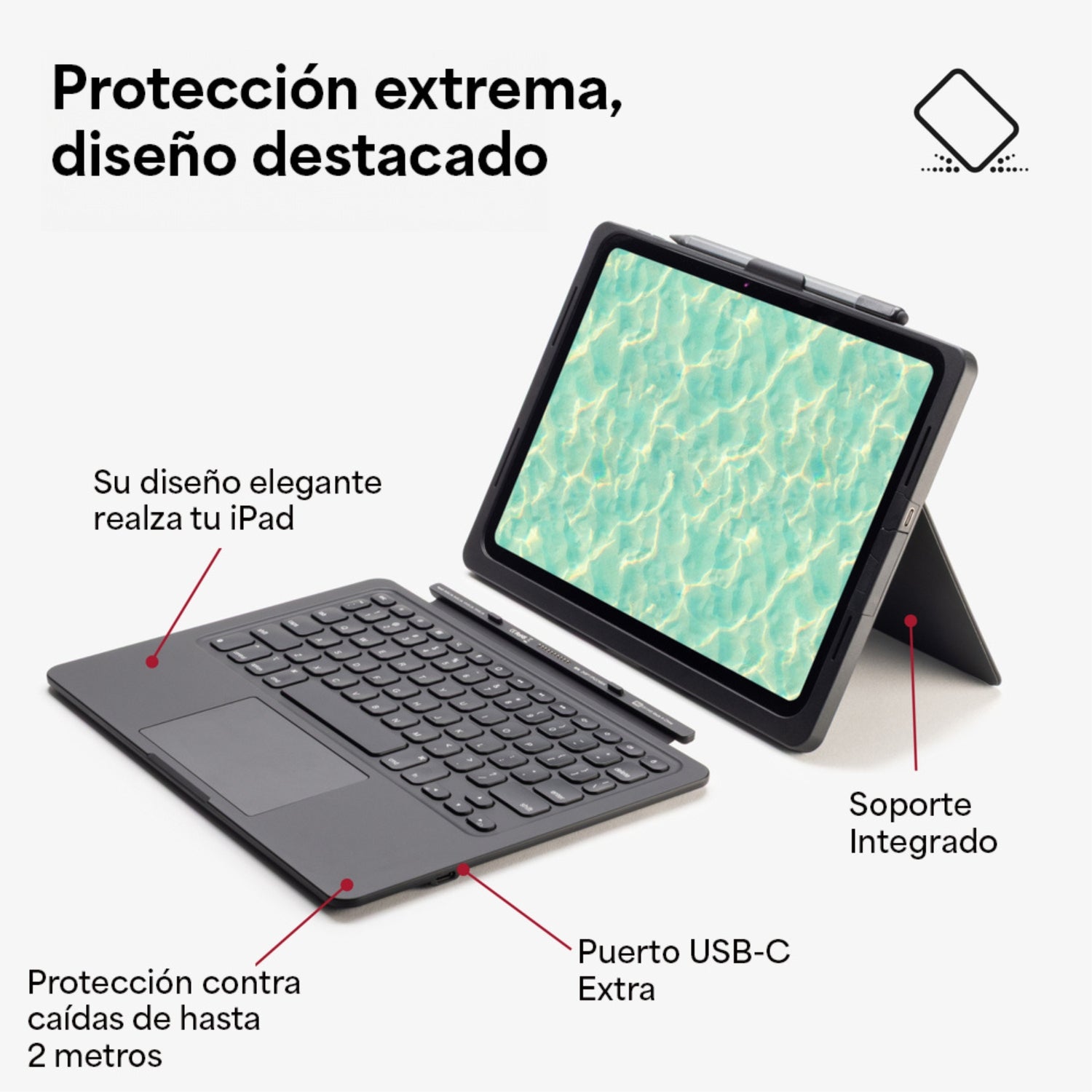 Teclado con Funda Pro Keys Connect para iPad Air 11" (M4)
