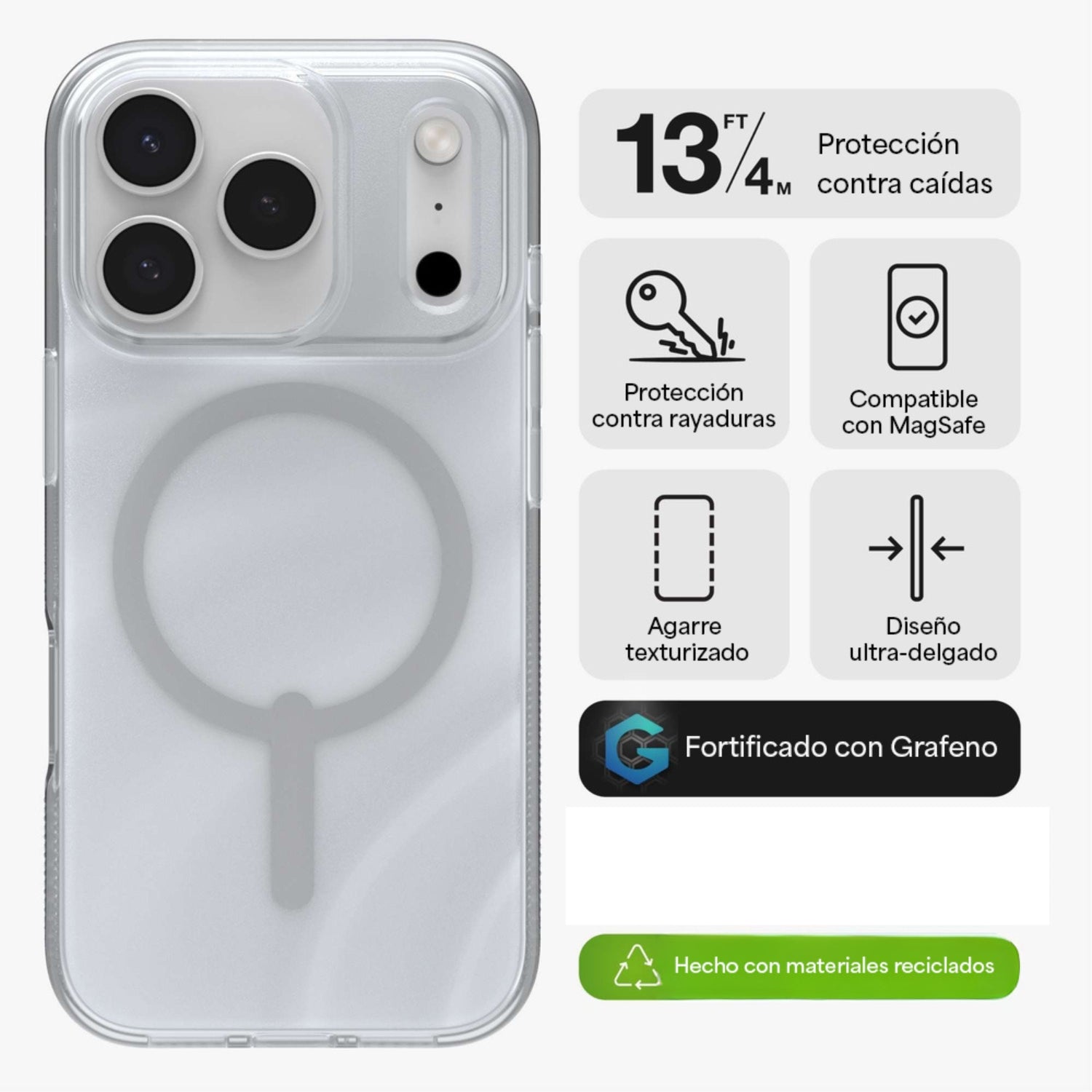 Carcasa Milan Snap para iPhone 17 Pro Remolino de Glitter