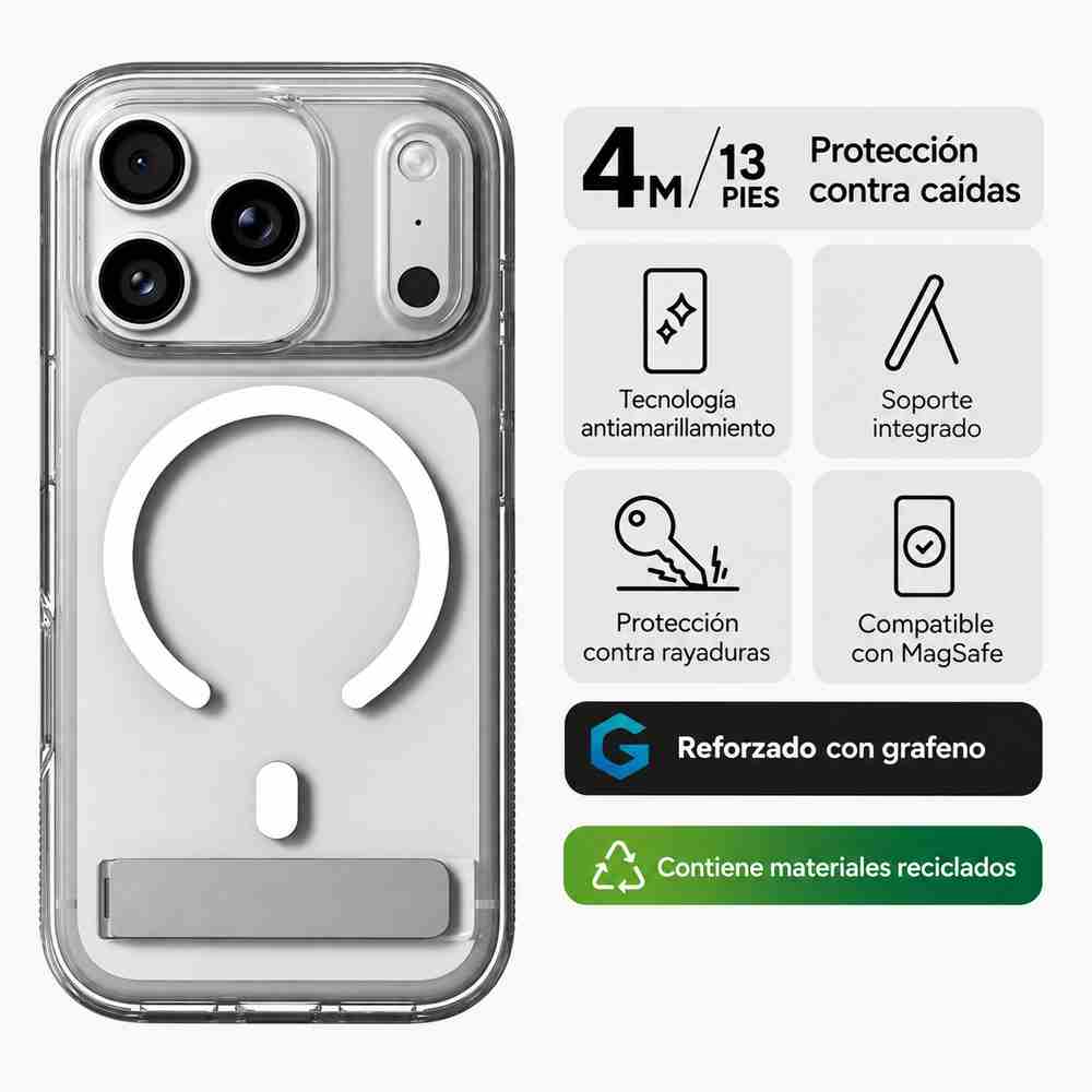 Carcasa Crystal Palace Snap para iPhone 18 Pro Transparente