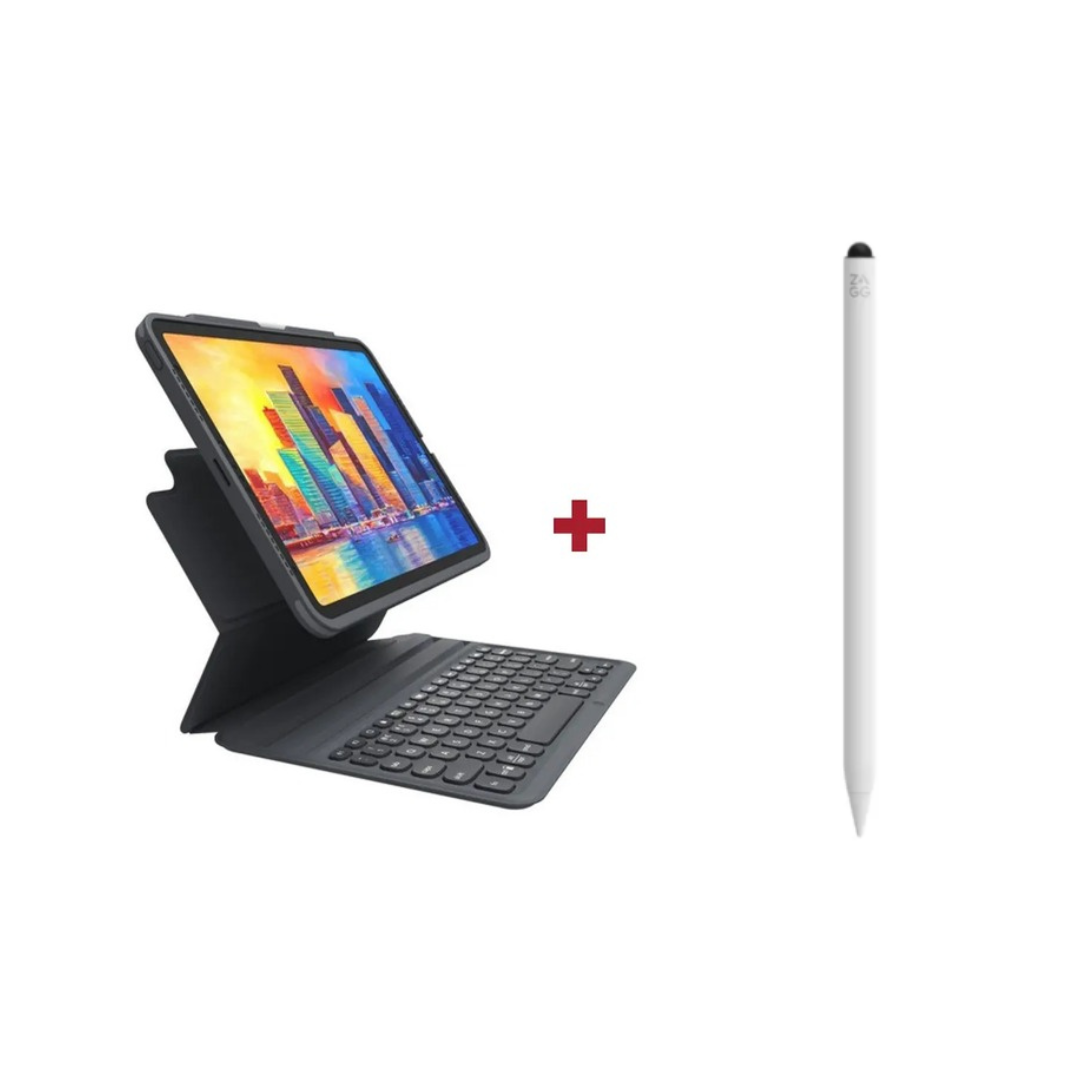 Teclado con Funda Pro Keys para iPad Air 11" (M2/M3) & iPad Air 10.9" (5ta y 4ta gen.) ES + Lápiz Stylus 2