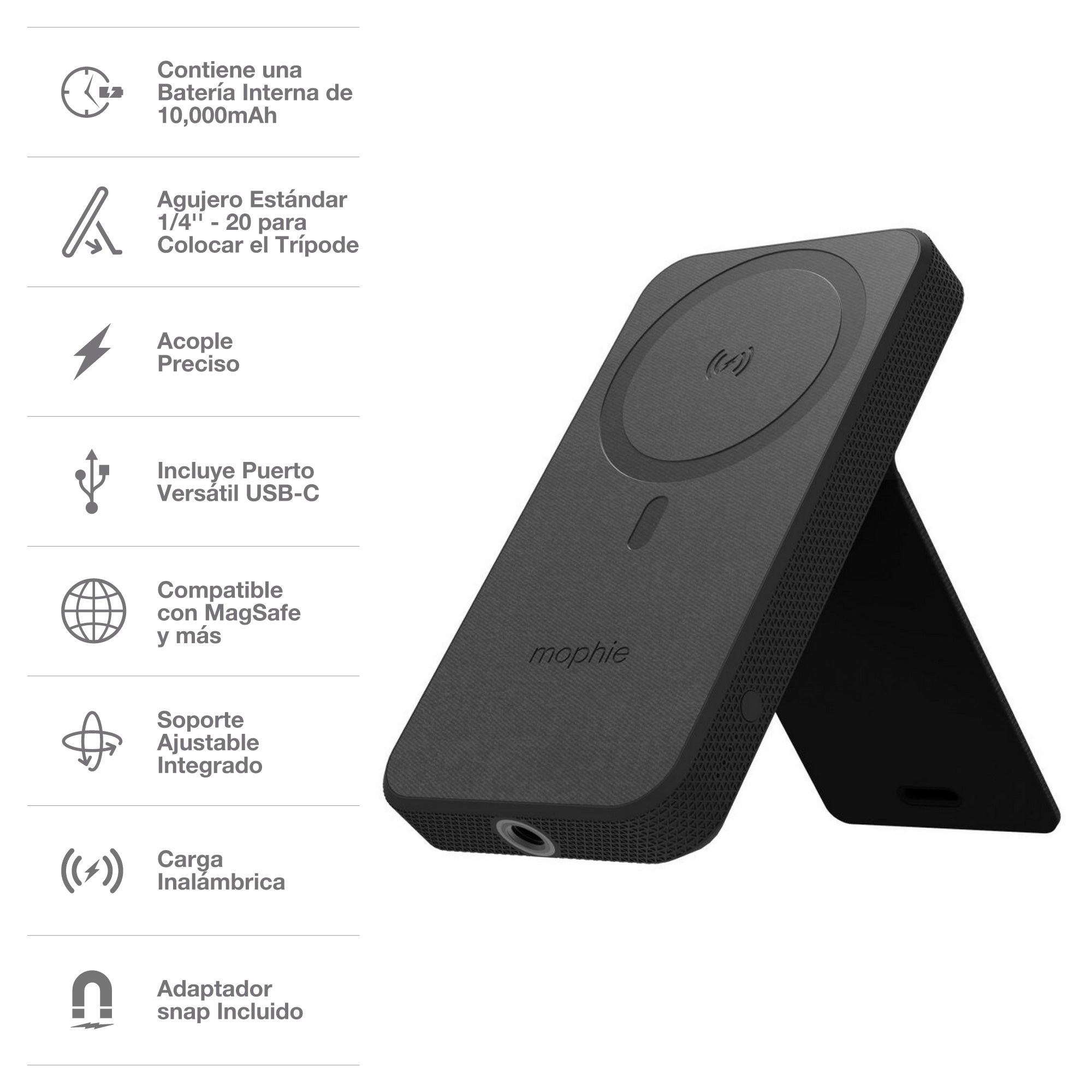 Batería inalámbrica magnética snap+ powerstation compatible con Magsafe
