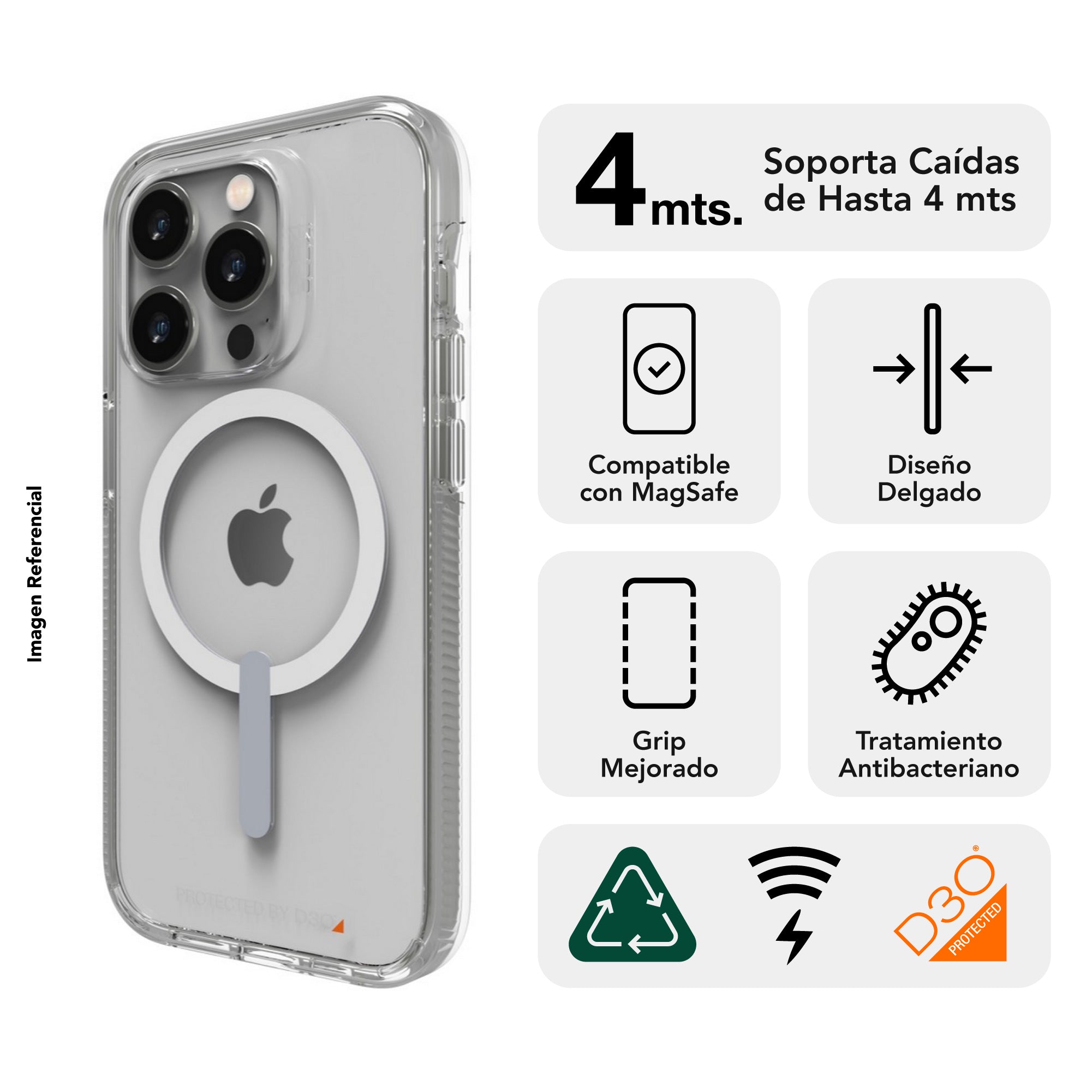 Carcasa Crystal Palace Snap para iPhone 14 Pro