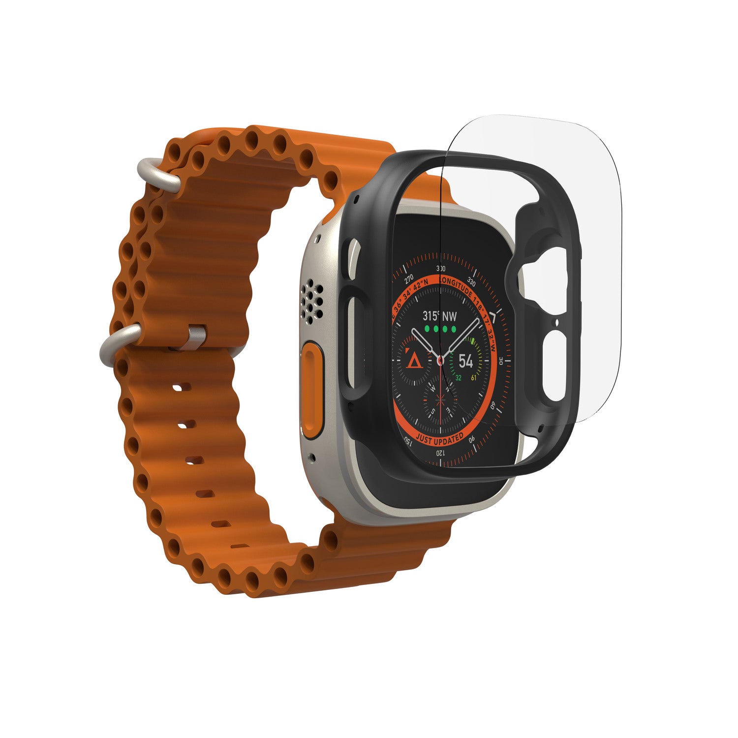 Lámina + Marco Glass Fusion 360 Apple Watch Ultra (49mm)