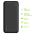 Batería portátil powerstation de 20.000mAh con puertos USB-C PD y USB-A