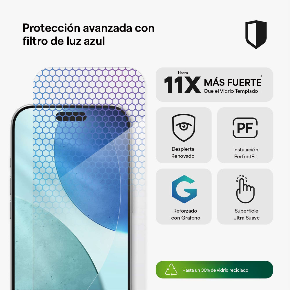 Protector de pantalla para iPhone 17 Glass XTR5