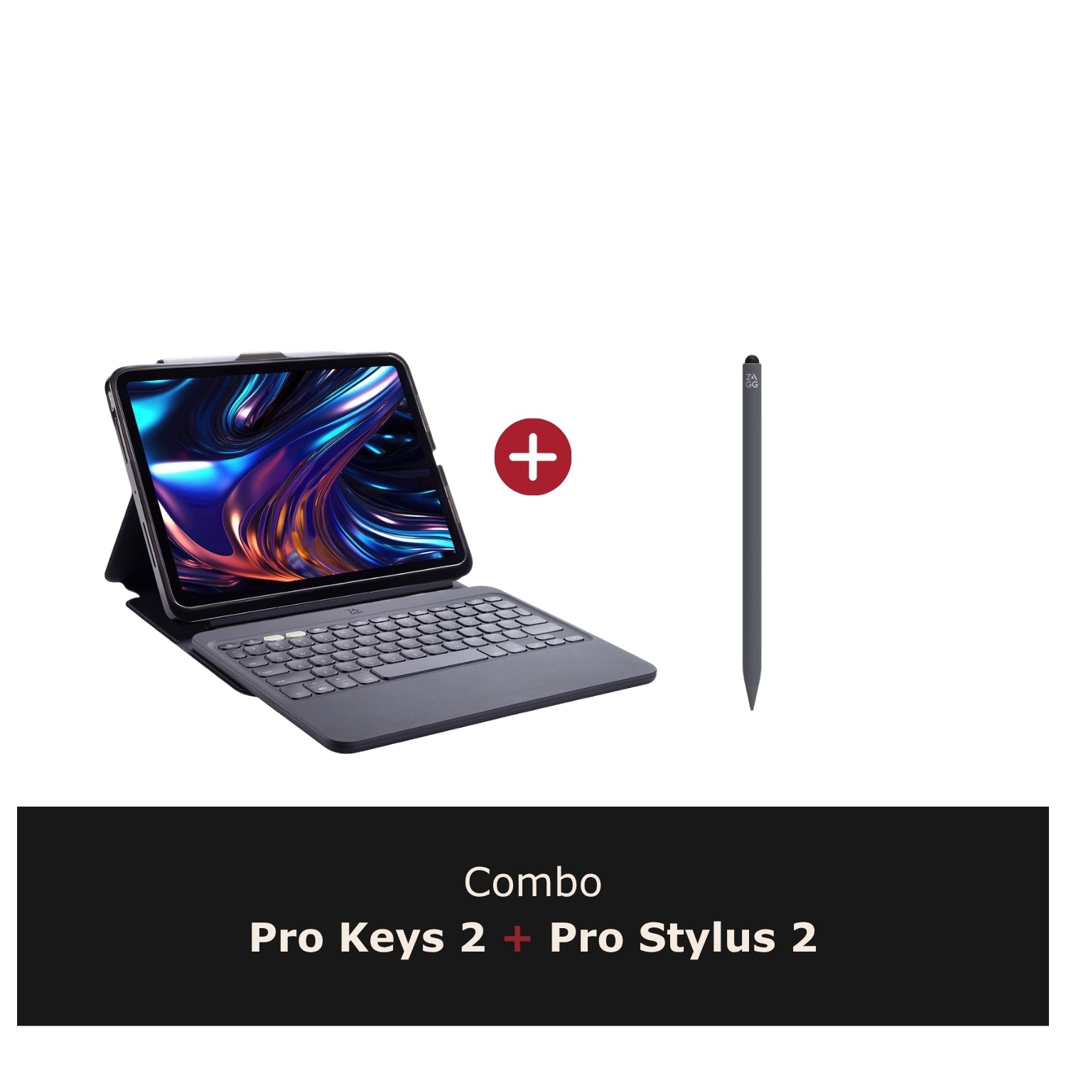 Combo Funda con teclado Pro Keys 2 para iPad Pro 11" M4 Zagg ES + Lápiz Pro Stylus 2