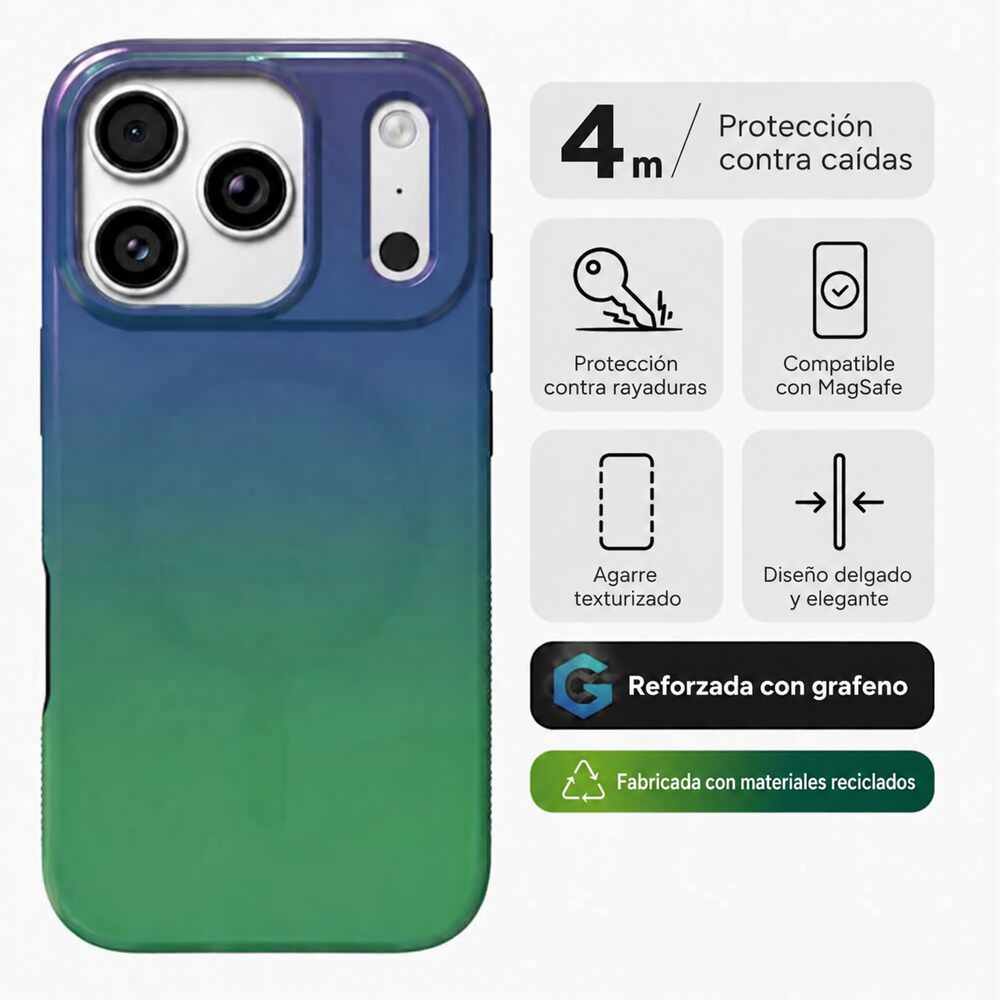 Carcasa Milan Snap para iPhone 18 Pro Max Tornasolado