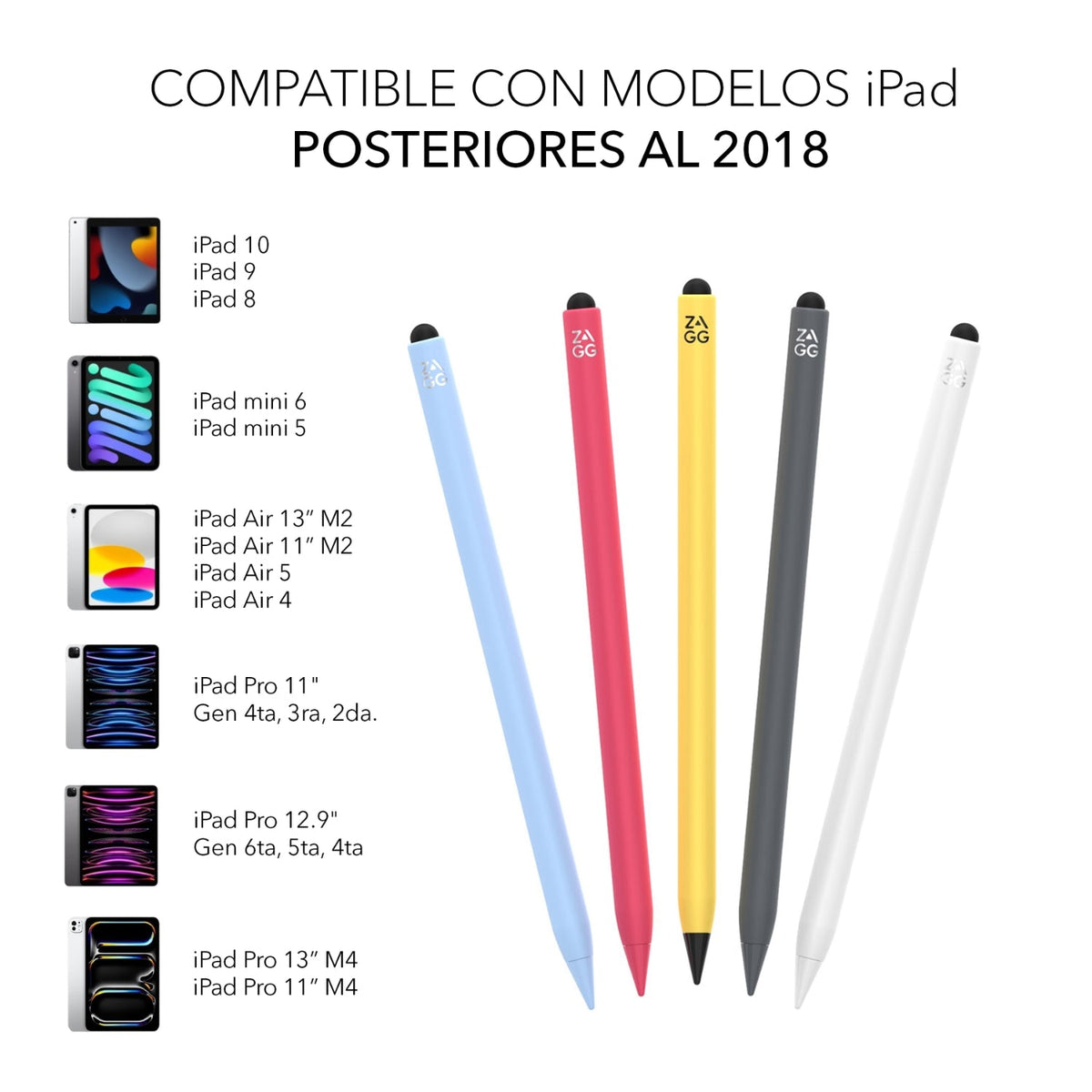 Compatibilidad Pro Stylus 2 con iPad - ZAGG Chile