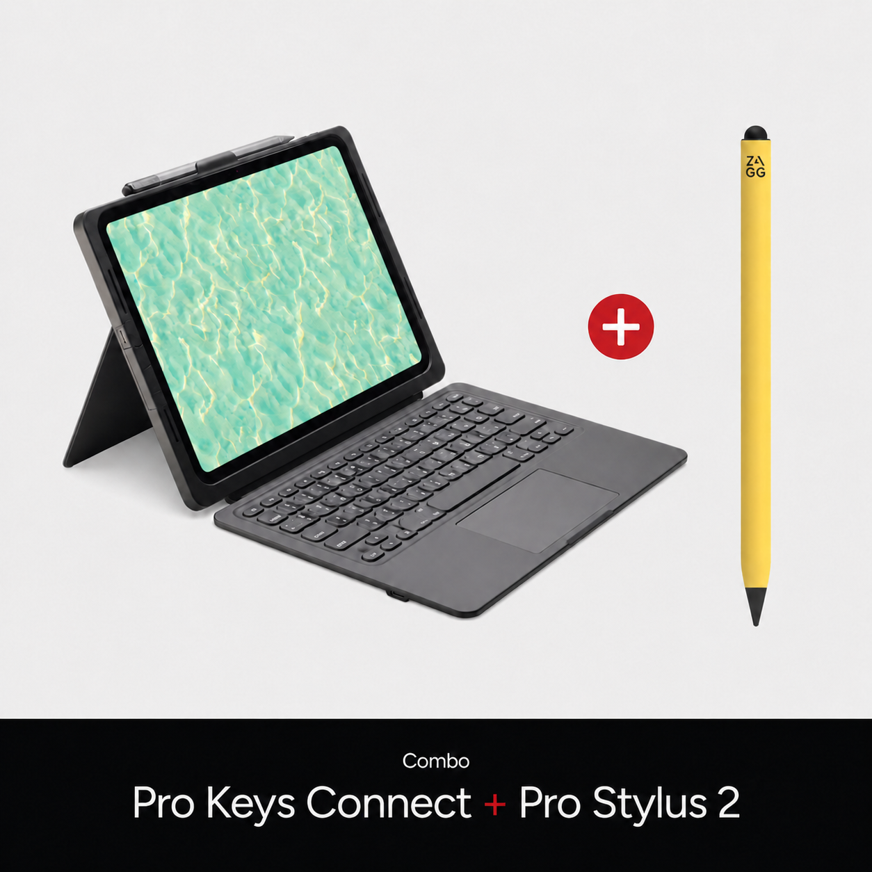 Combo Teclado con Funda Pro Keys Connect para iPad Air 11" (M4) + Lápiz Stylus 2 Amarillo