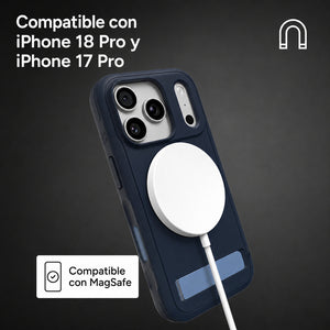 Carcasa Sedona Snap con Soporte para iPhone 18 Pro Azul Marino - 3