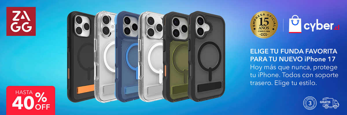 Cyber ZAGG fundas iPhone 17 hasta 40 por ciento